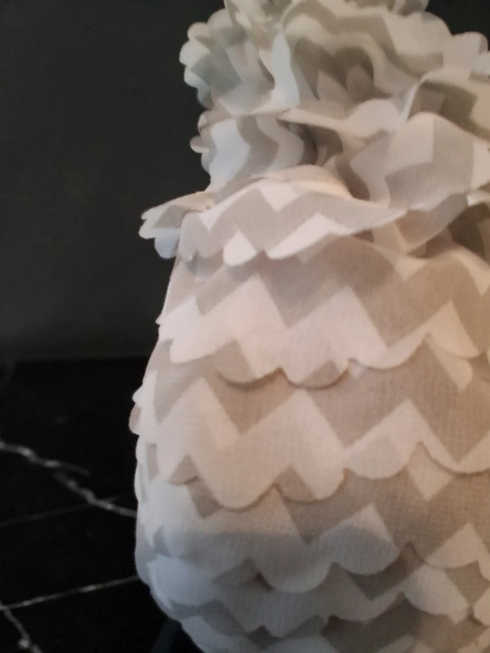 Womens White And Grey Scarf Business Casual Work Cute Trendy Womens chevron